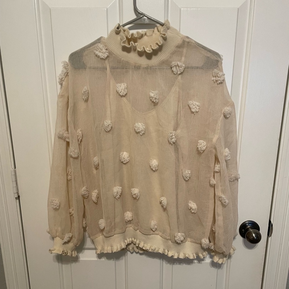 Cream Blouse